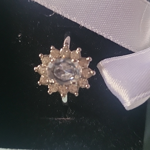 Cubic zirconia 16mm-20mm sterling silver rings - Picture 2 of 2